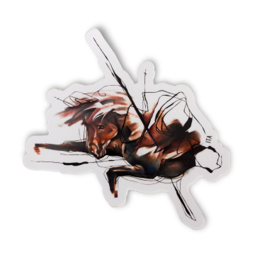 Ivana Tattoo Art Sticker - Paard (Gloss - 5.5"/15cm)