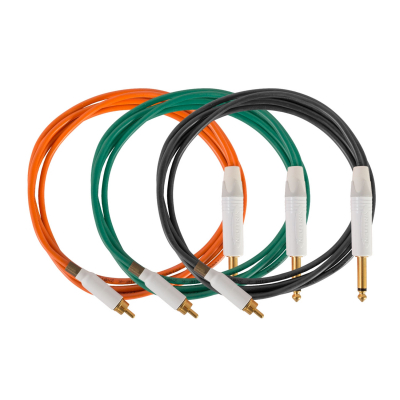 Evolution Cords 'Medusa Silicone Range' 2m Silicone Rechte RCA Cord