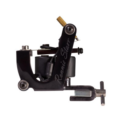 Ronnie Starr Tattoo Machine - Vintage Liner - Black Chrome