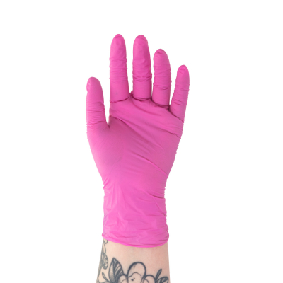 Box of 100 Killer Beauty Nitrile Pink Gloves