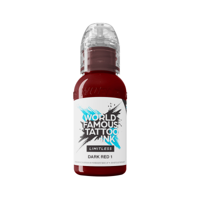 World Famous Limitless Tattoo Ink - Dark Red 1 30ml